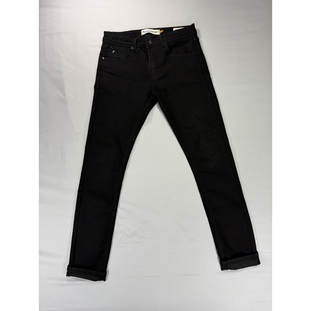 Tailor Vintage Bristol Skinny Jeans Mens 32x32 Black Comfort Stretch Waist